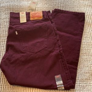 Men’s Levi’s Maroon 502 Regular Taper Jeans 40x30